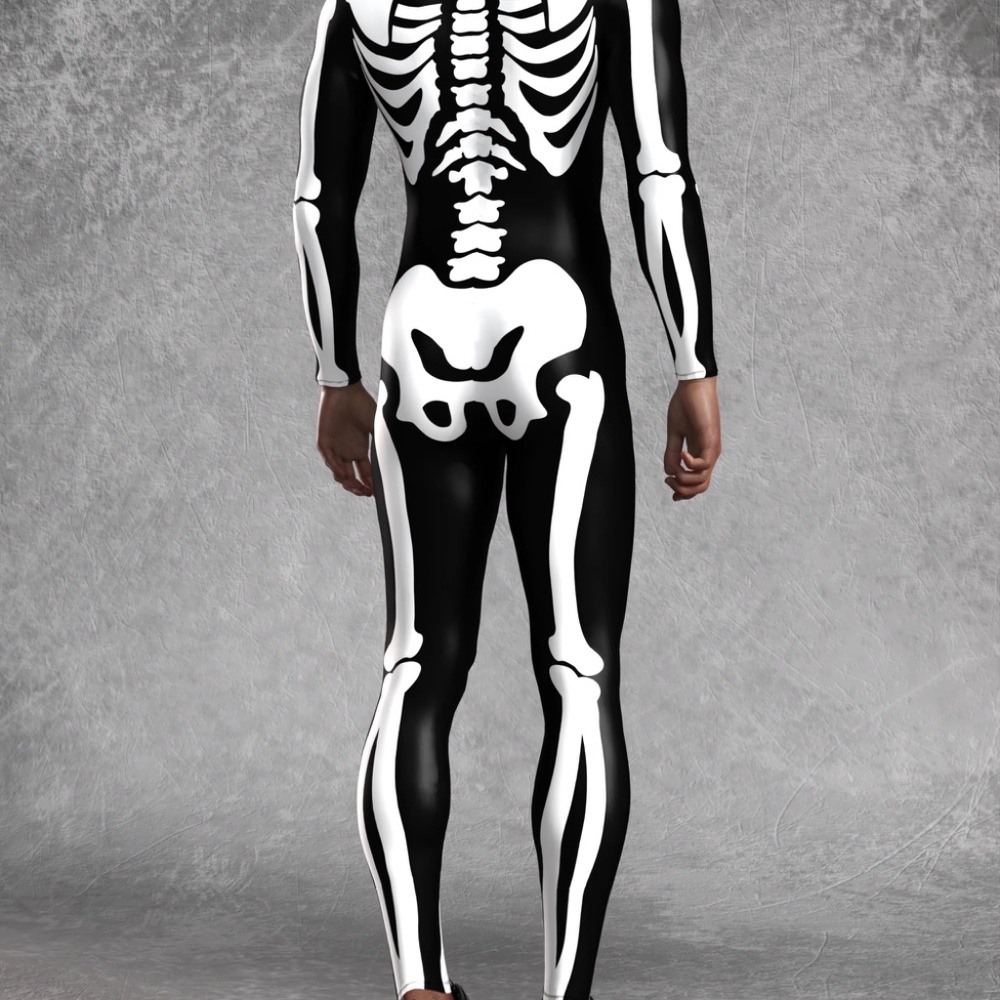 Candy Catz Onepiece Rave Club Skeleton Jumpsuit Costume Size L/XL - Picture 5 of 7